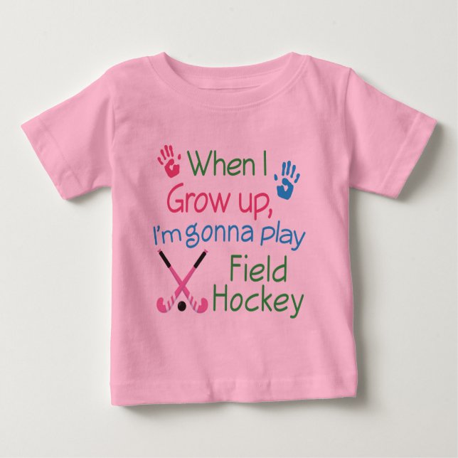 Feld-Hockey-Spieler (Zukunft) Baby T-shirt (Vorderseite)
