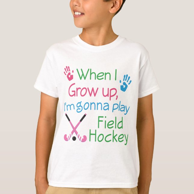 Feld-Hockey-Spieler (Zukunft) T-Shirt (Vorderseite)