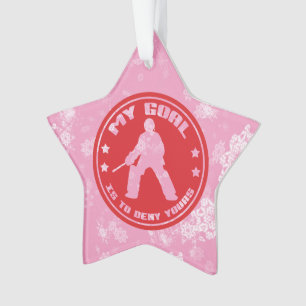 Feld-Hockey-Tormann-Feiertags-Verzierung Ornament
