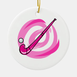 Feld-Hockeyrosalogo Keramikornament