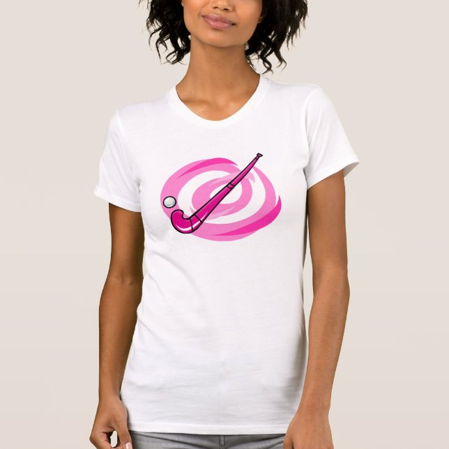 Feld-Hockeyrosalogo T-Shirt (Vorderseite)