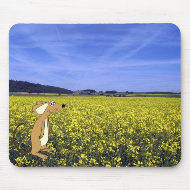 Feld-Maus Mousepad (Vorne)