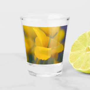 Feld mit blühenden Mohnblumen Schnapsglas