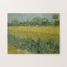 Feld mit Blume in der Nähe des Arles Puzzles