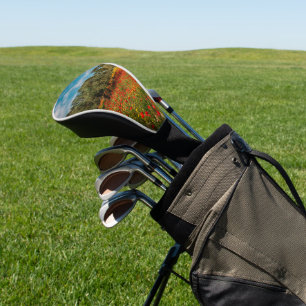 Feld mit Blume und Bäumen Golf Headcover
