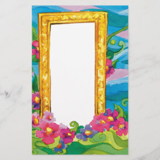 Feld mit Blumen - Briefpapier