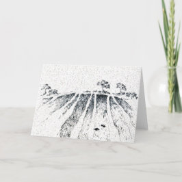 Feld mit Krähen von Alexandra Cook aka Linandara Feiertagskarte