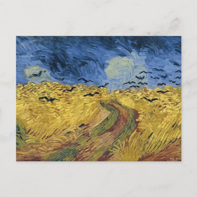 Feld mit Kronen (F779)Van Gogh Fine Art Postkarte (Vorderseite)