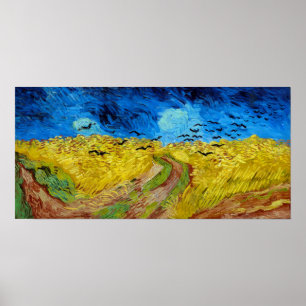 Feld mit Kronen, Van Gogh Poster