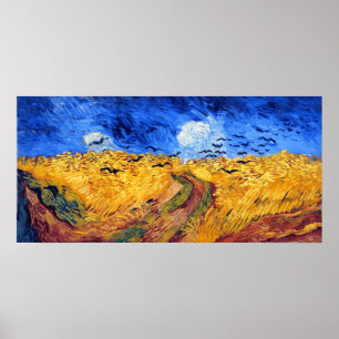 Feld mit Kronen, Van Gogh Poster