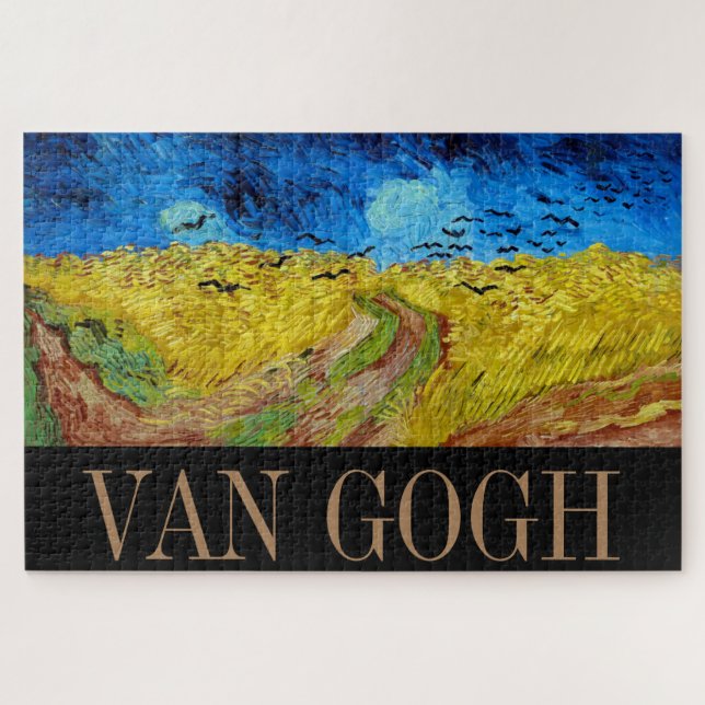 Feld mit Kronen, Van Gogh Puzzle (Horizontal)