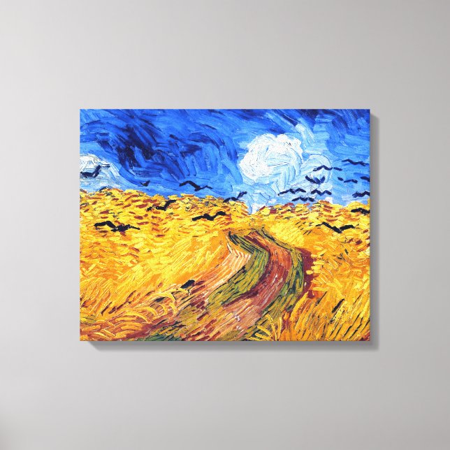 Feld mit Kronen, Vincent Van Gogh Leinwanddruck (Vorderseite)
