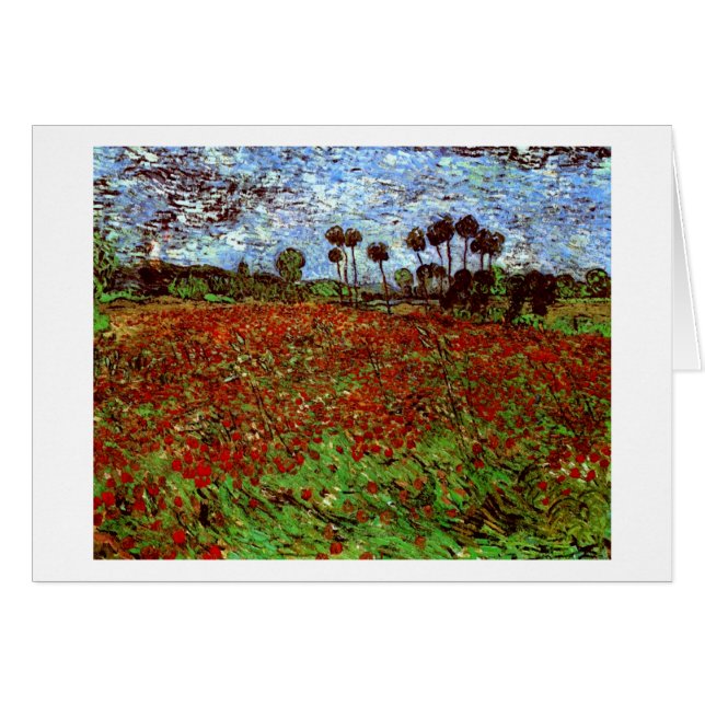 Feld mit Mohn Van Gogh Fine Art (Vorderseite (Horizontal))