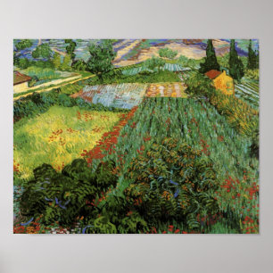 Feld mit Poppies Van Gogh Fine Art Poster