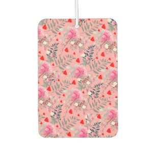 Feld mit rosa Blumen Autolufterfrischer