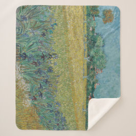 Feld mit Schwertlilien bei Arles Vincent Van Gogh Sherpadecke