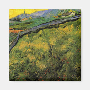 Feld mit Sommerweizen, Sonnenaufgang von Vincent v Magnet
