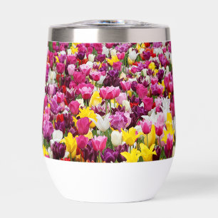 Feld mit Tulpen
