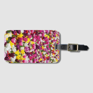 Feld mit Tulpen Gepäckanhänger