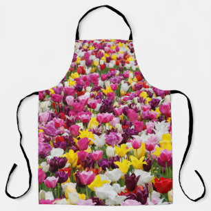 Feld mit Tulpen Schürze
