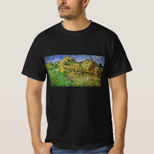 Feld mit Weißstapeln von Vincent van Gogh T-Shirt