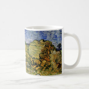 Feld mit Weizenscheunen von Vincent van Gogh Tasse
