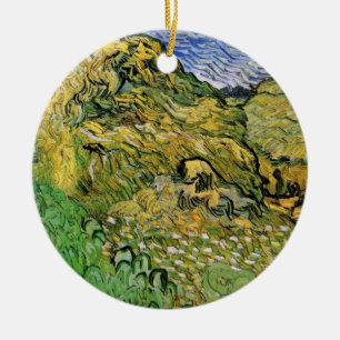 Feld mit Weizenschobern von Vincent van Gogh Keramikornament