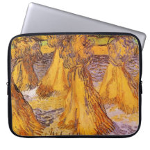 Feld mit Weizenstapeln, Vincent van Gogh.