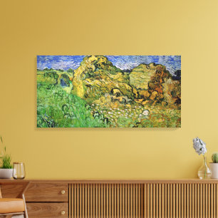 Feld mit Weizenstapeln von Vincent van Gogh Leinwanddruck