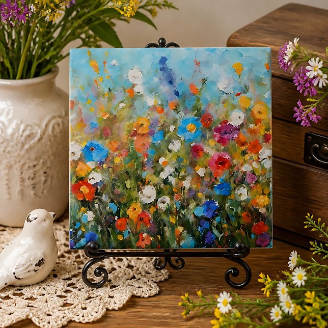 Feld mit Wildblumen Fliese (Von Creator hochgeladen)