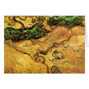 Feld mit zwei Kaninchen von Vincent van Gogh