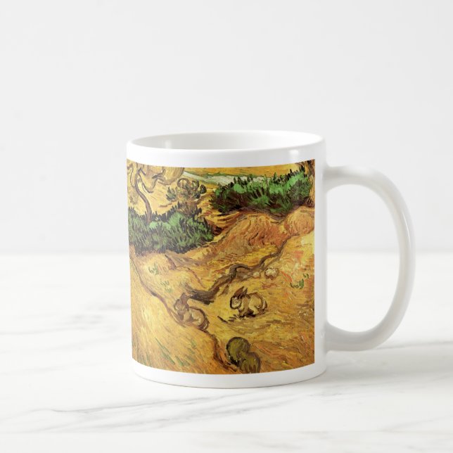 Feld mit zwei Kaninchen von Vincent van Gogh Tasse (Rechts)