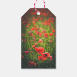 Feld Poppies Geschenkanhänger