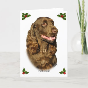 Feld Spaniel 9P018D-162 Feiertagskarte