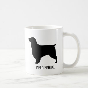 Feld Spaniel Hunde Rasse Silhouetten Custom Kaffeetasse
