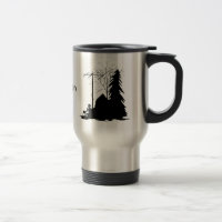 Feld-TagesSilhouette-Schinken-Radio-Reise-Tasse