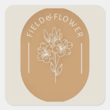 Feld- und Blume-Aufkleber