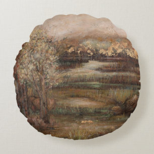 Feld von Träumen I Rundes Kissen