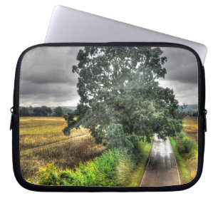 Feld, Wiese, Weide, Paddock Laptopschutzhülle
