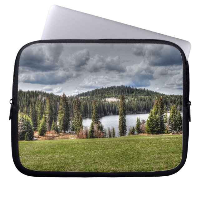 Feld, Wiese, Weide, Paddock Laptopschutzhülle (Vorderseite)