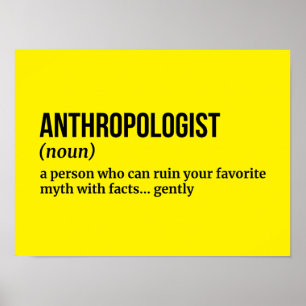 Feldanthropologin - Funny Definition Poster