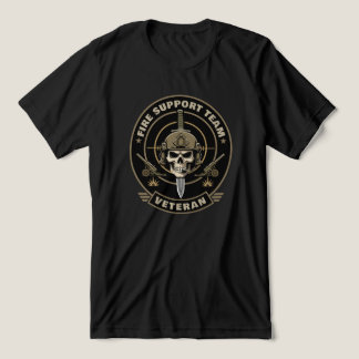 Feldartillerie Militär-Schädel-Veteran-Design Tri-Blend Shirt