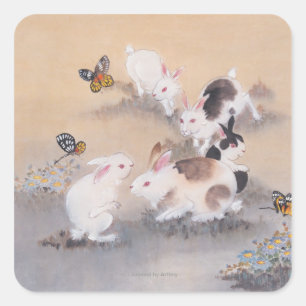 Feldausflug Quadratischer Aufkleber