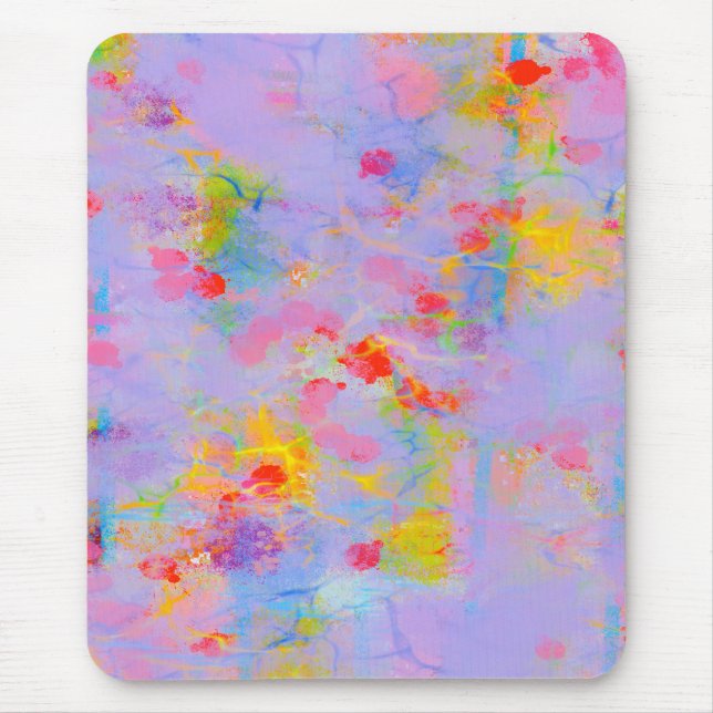 Felddesign für abstrakte Wildblumen Mousepad (Vorne)