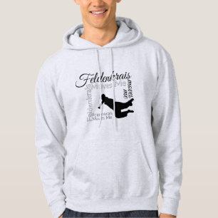 Feldenkrais bewegt mich Hoodie schwarzes u. Wei