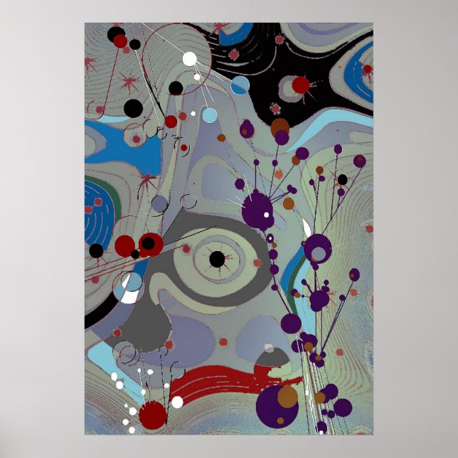 Felder - Abstraktes Poster (Vorne)