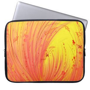 Felder aus goldenem Feuer  Laptopschutzhülle