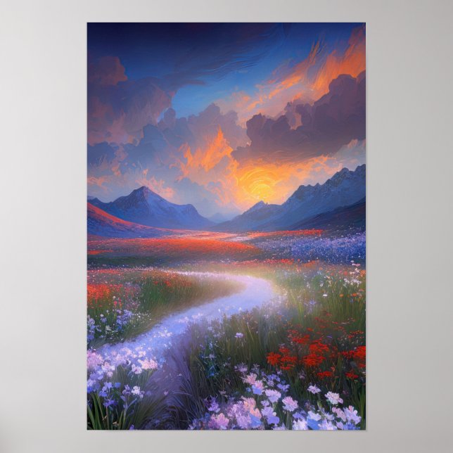 Felder des strahlenden Splendors Poster (Vorne)