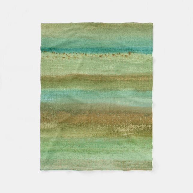 Felder im Frühjahr I Fleecedecke (Vorderseite)