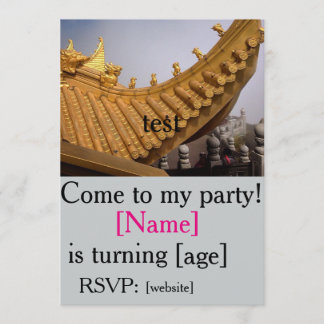 Felder mit Chacharas-Einladungsvorlagen Einladung